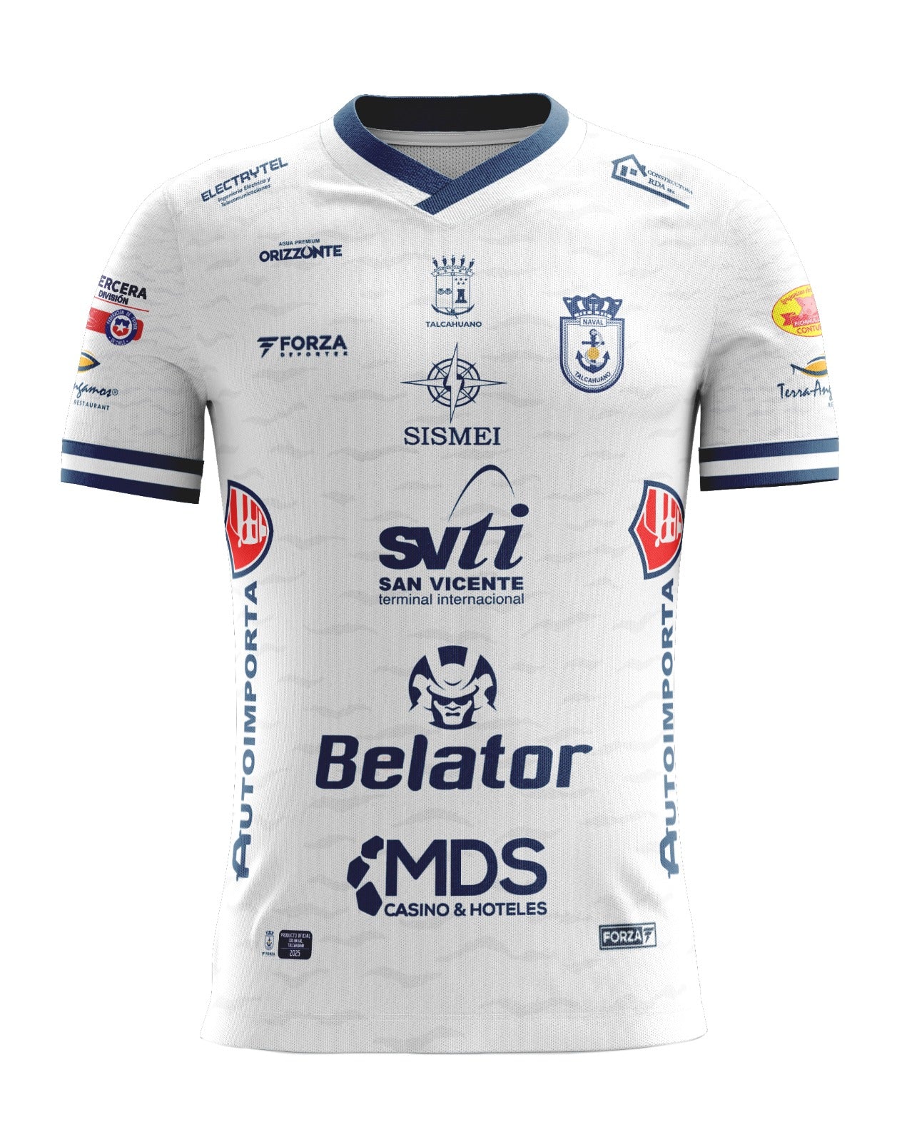 Camiseta oficial Naval de Talcahuano local año 2025