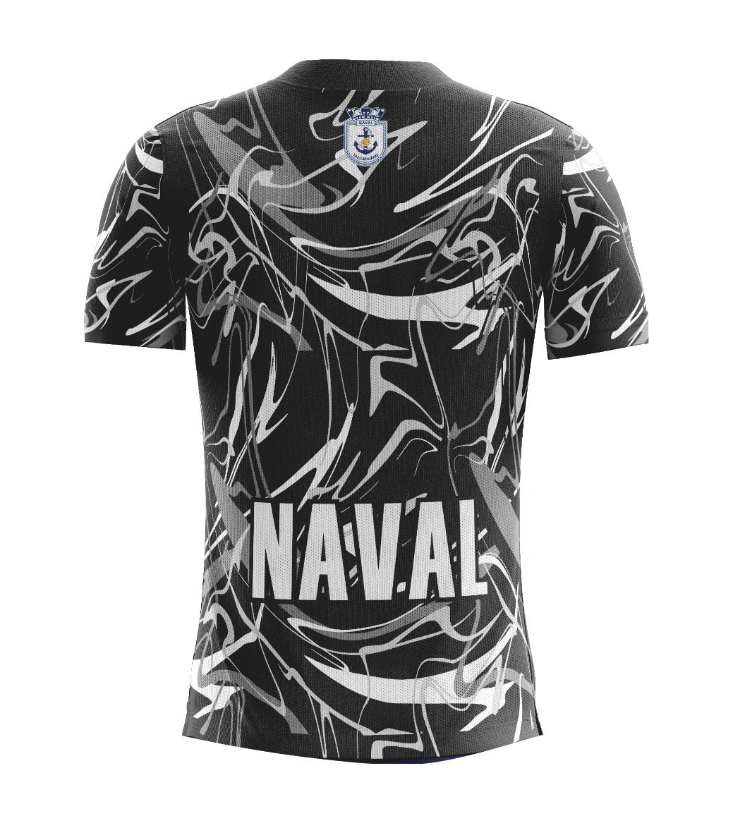 CAMISETA ENTRENAMIENTO NAVAL NEGRA 2026
